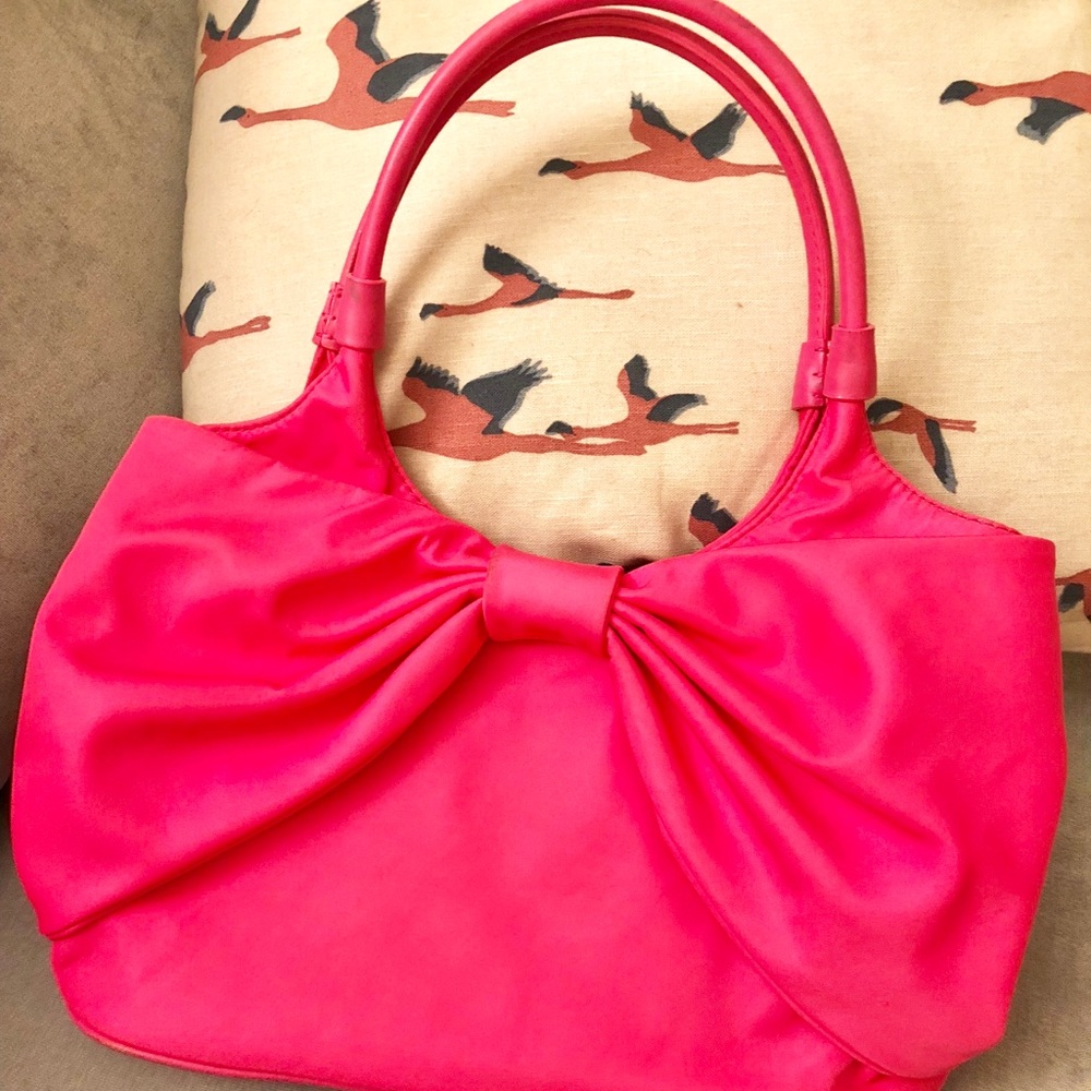 Kate spade seaside nylon bow tote shoulder bag